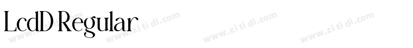 LcdD Regular字体转换 LcdD Regular字体转换